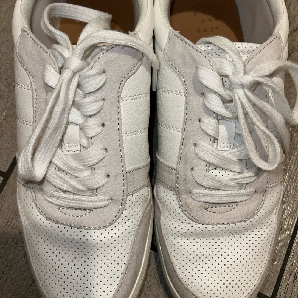 A New Day White and Gray Women's Sneakers